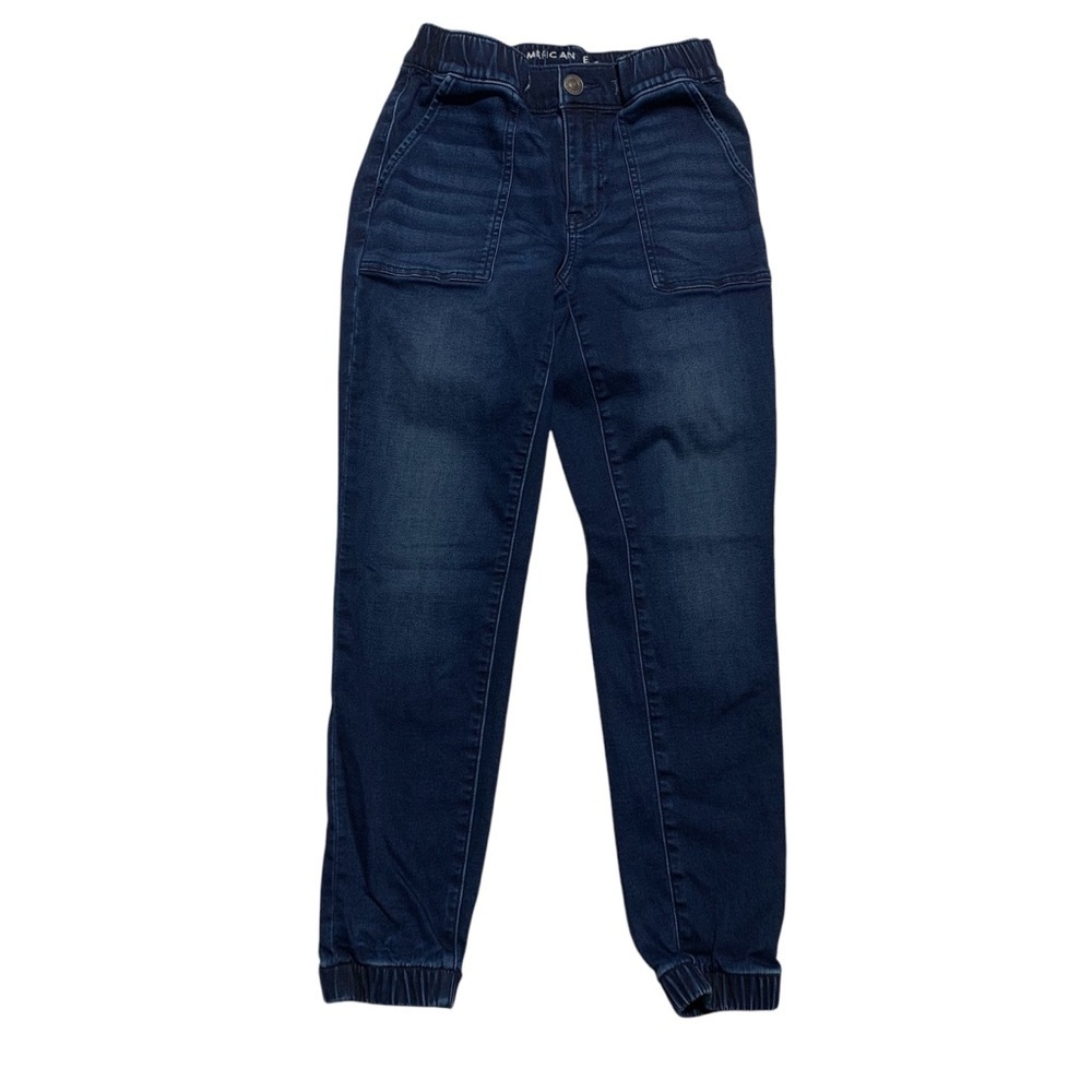 American Eagle Outfitters Blue Jogger‎ Style Jean Pants with elastic waist